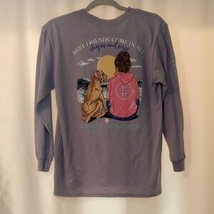 Simply Southern Girls Lavender Long Sleeve with Graphic